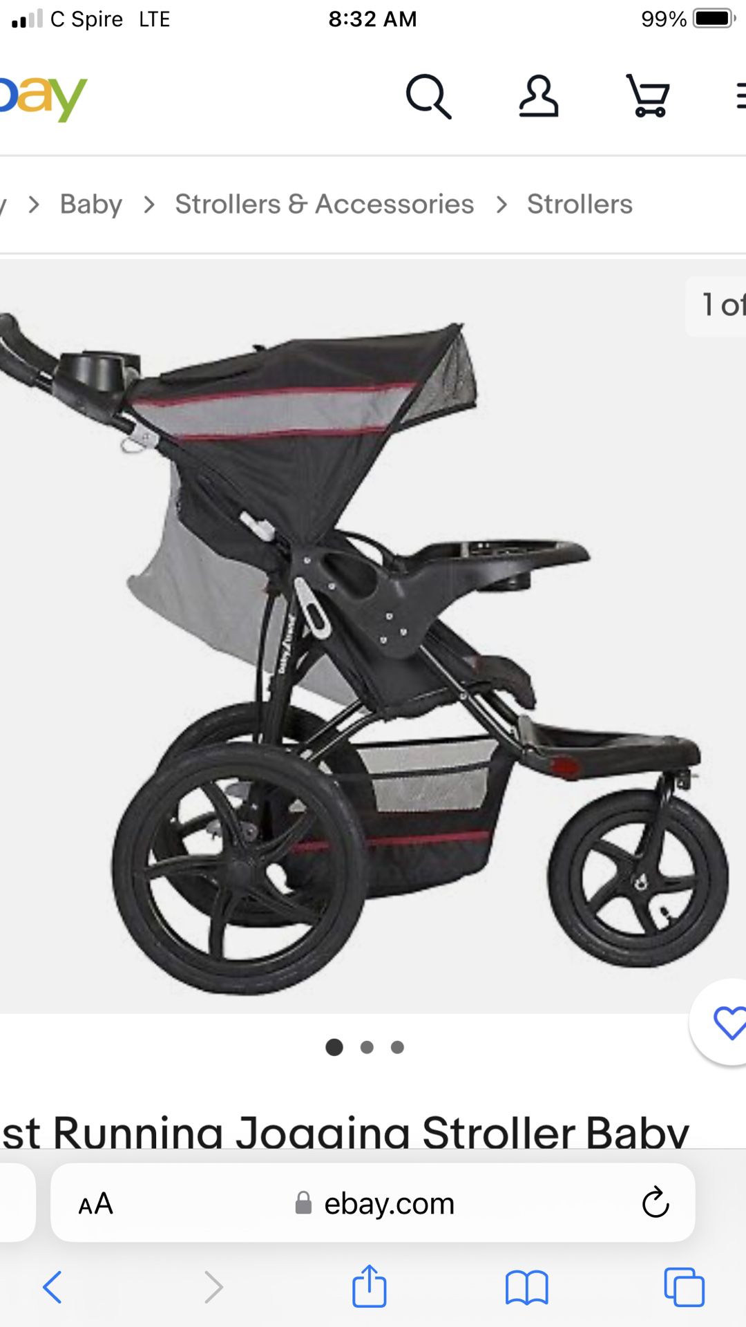 Expedition Baby Trend Jogging Stroller 