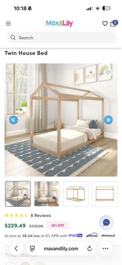 Twin House Bed