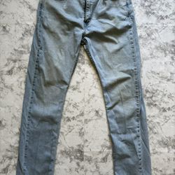 Levis Jeans Mens 34x32 Blue Light Waterless