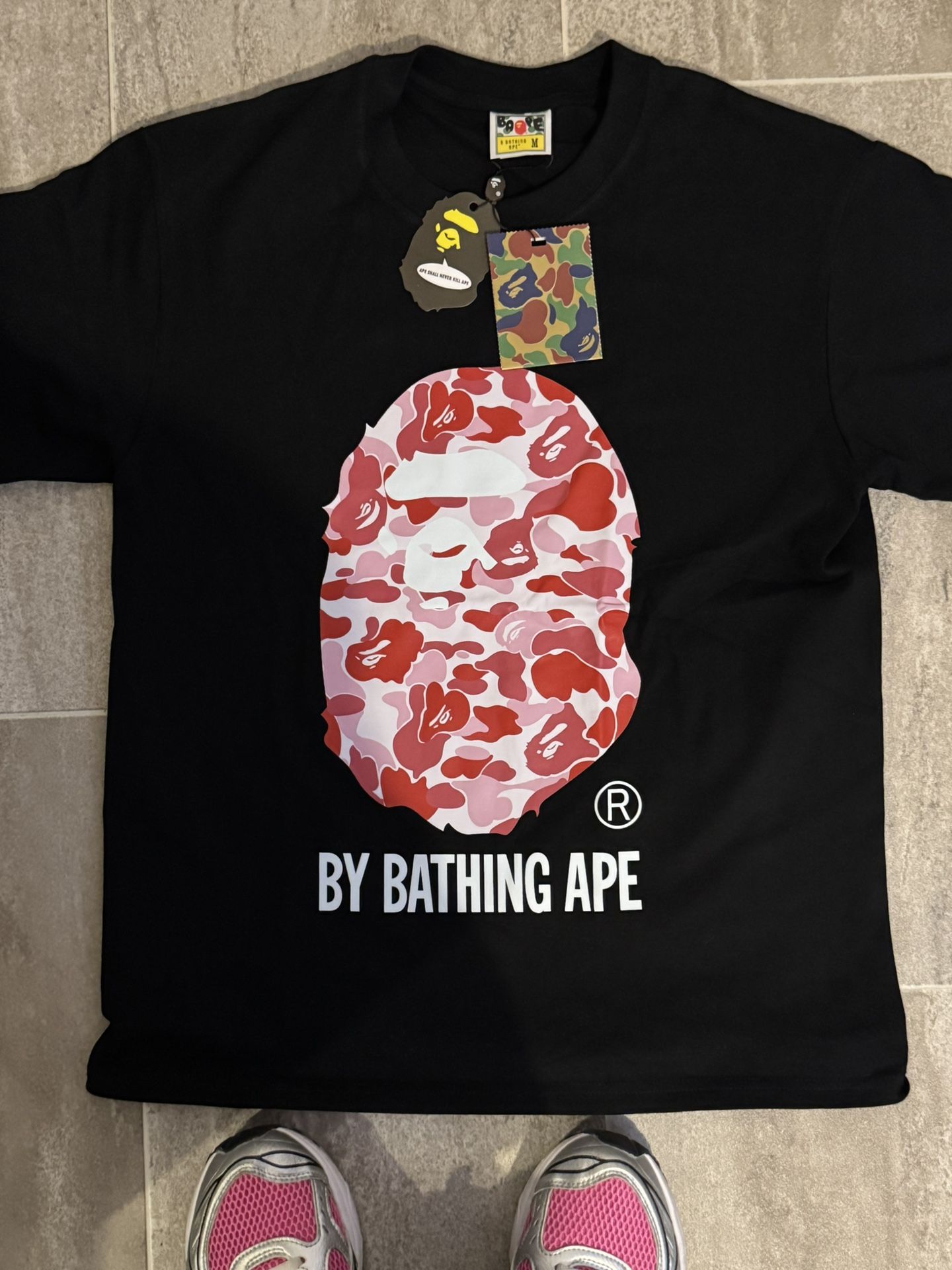 Pink bape tee