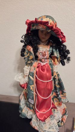 African American Porcelain Doll