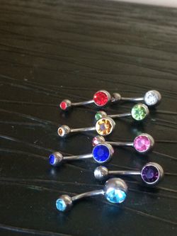 8 Rhinestone Barbells