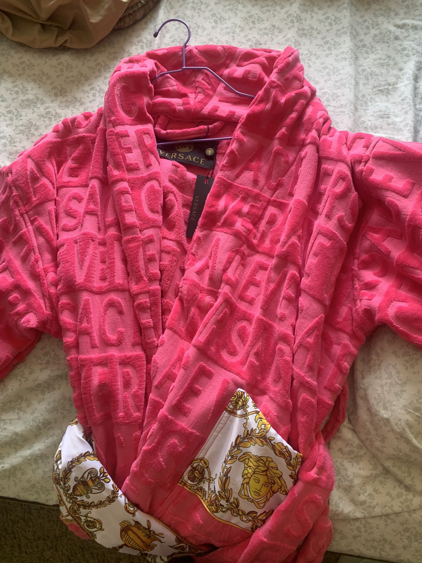 Pink Versace Robe