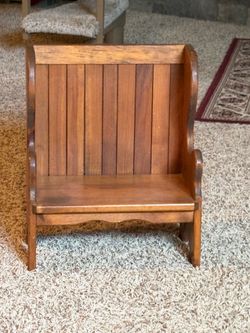 Miniature Wooden Bench