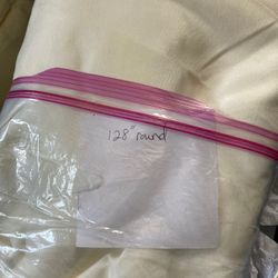 Many Ivory polyester table cloths