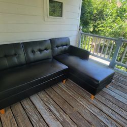 Black Couch With Storage With Reclining Back