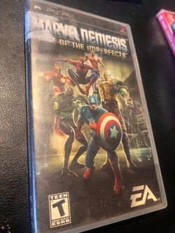 PSP marvel nemesis game