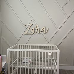 Baby Crib - Toddler Conversion (white)