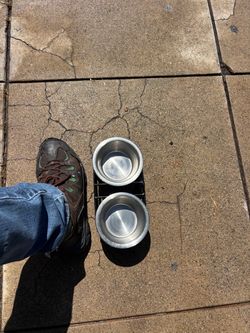 Dog or cat drinking/eating stainless steel bowl