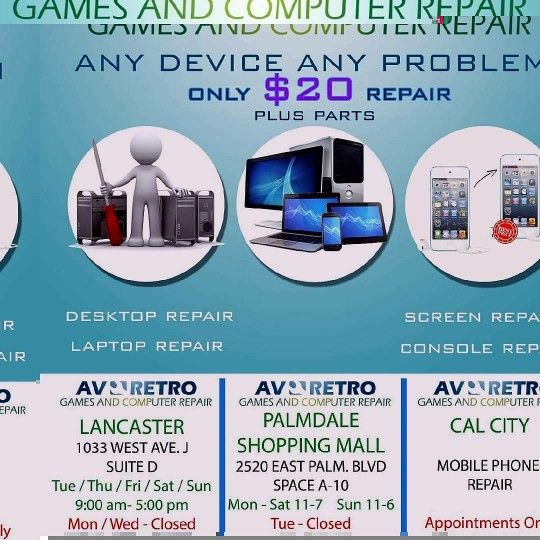 AV Retro Games & Computer Repair