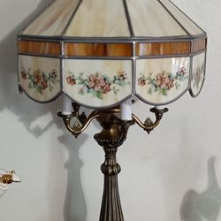 Tiffany Design Type Vintage Lamp