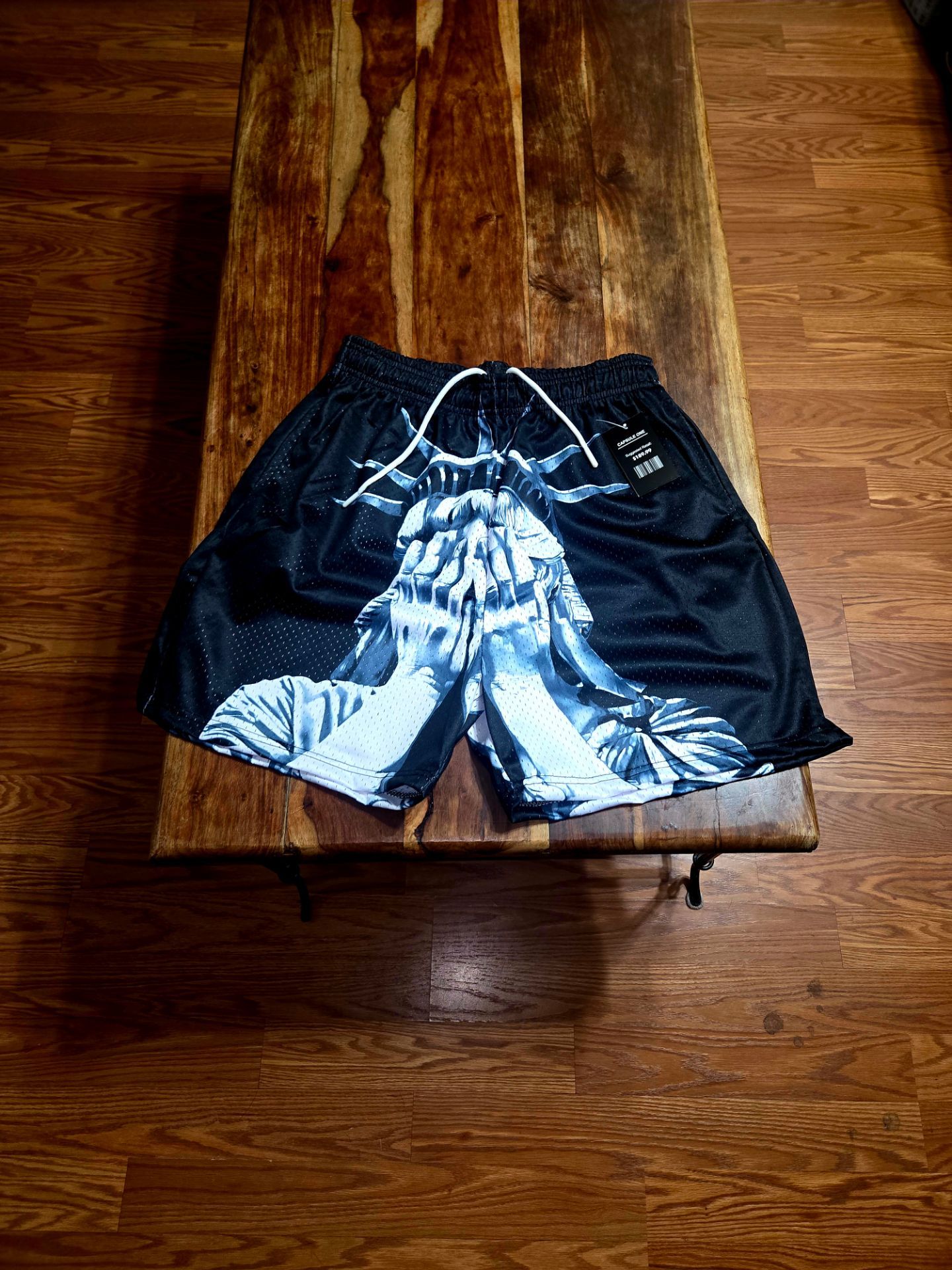 Corrupted Creative Men's Black Athletic Shorts