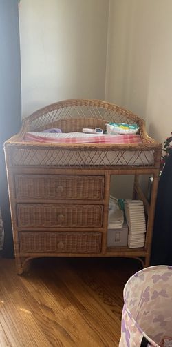 Wicker Changing Table