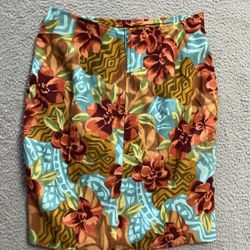 Womens Size 8 Pencil Floral Skirt
