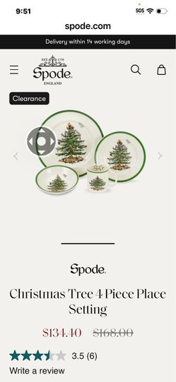Spode Christmas Tree Dishes