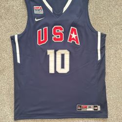 Nike Team USA Olympics Kobe Bryant Jersey Mens XL Blue #10 Authentic