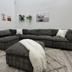 Gray Modular Sectional - Free Delivery 