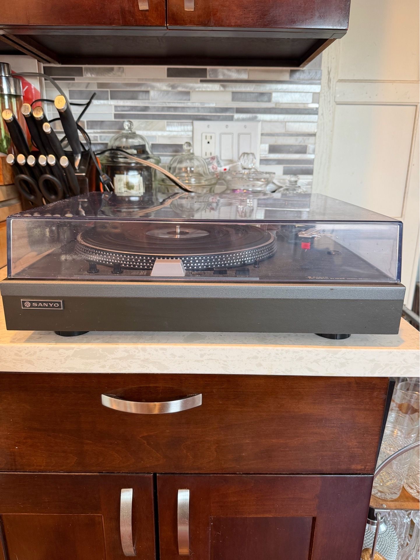 Vintage Sanyo TP 727 Semi-Automatic Turntable