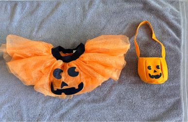 Baby Pumpkin tutu with Bag