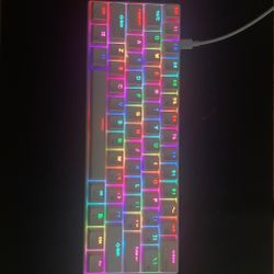 ROYAL KLUDGE RK61 Wired 60% Mechanical Gaming Keyboard RGB Backlit Ultra-Compact Brown Switch