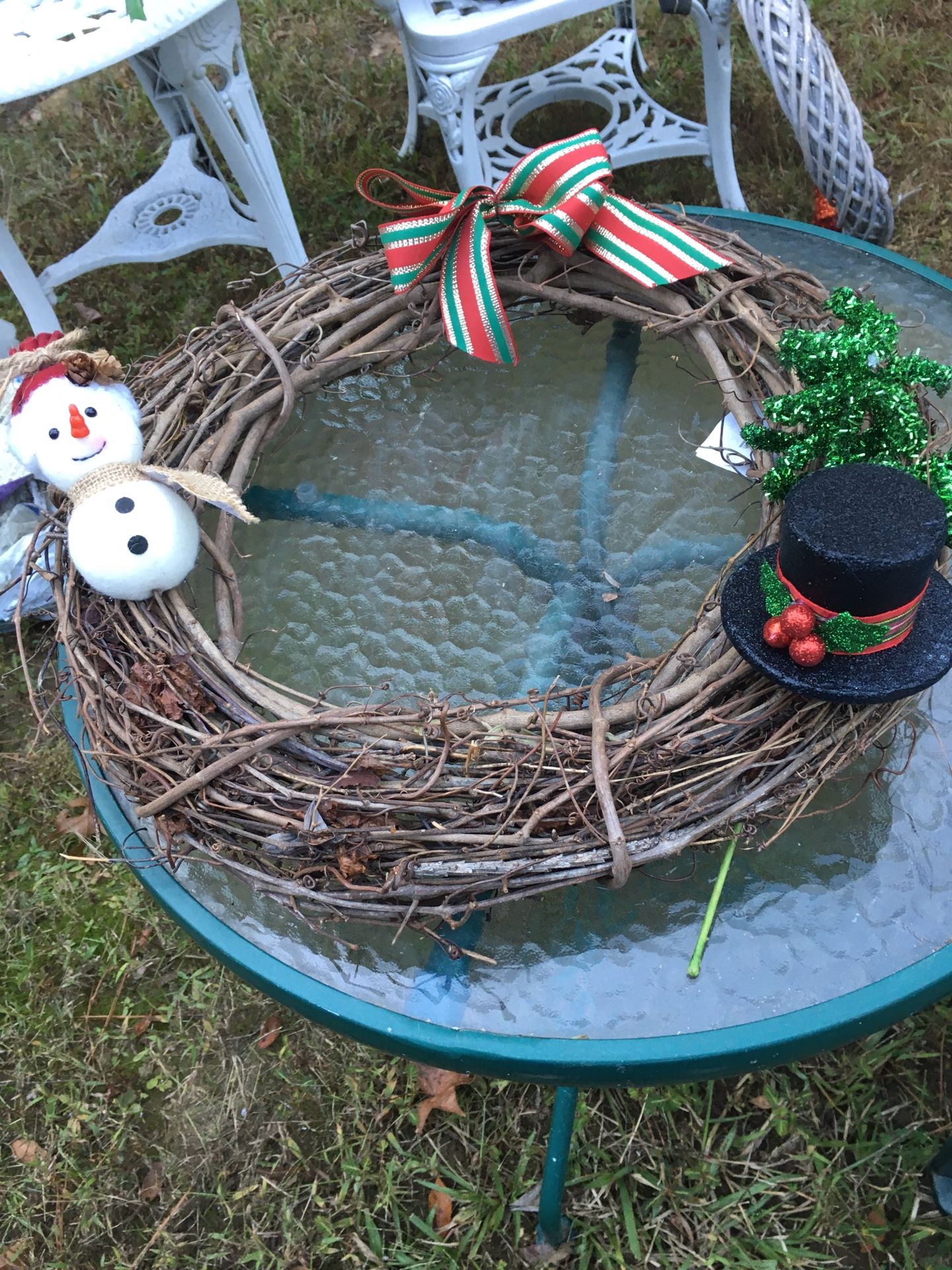 New Grapevine Wreath With Tags