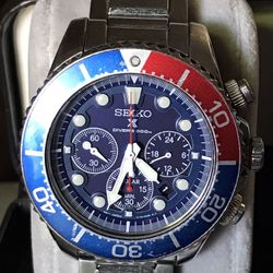 Seiko Prospex Pepsi-Bezel Diver Solar Chronograph