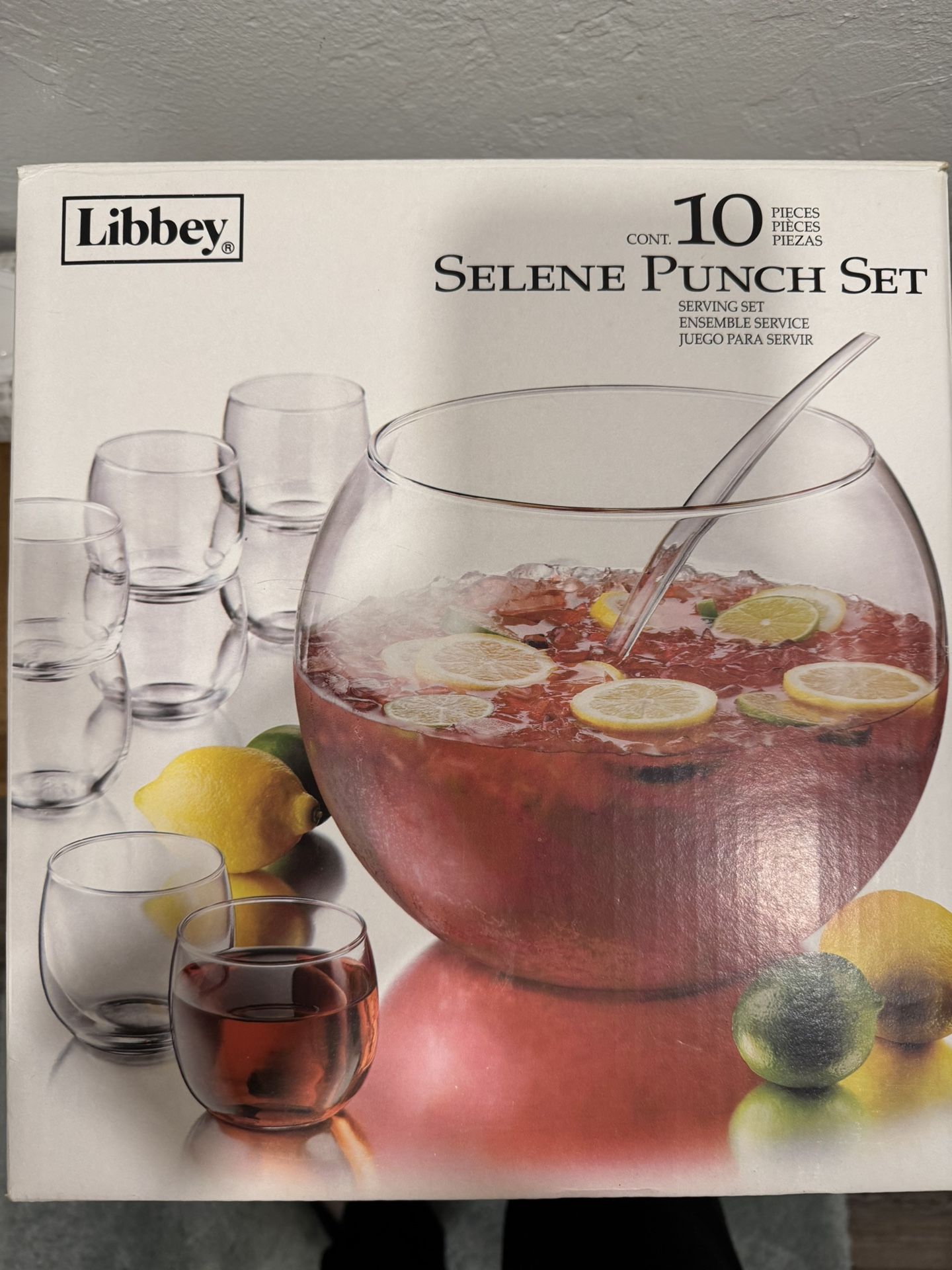 Punch Bowl Set-used Once