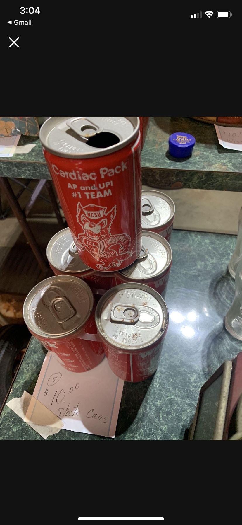 Vintage NC State Wolfpack Cans