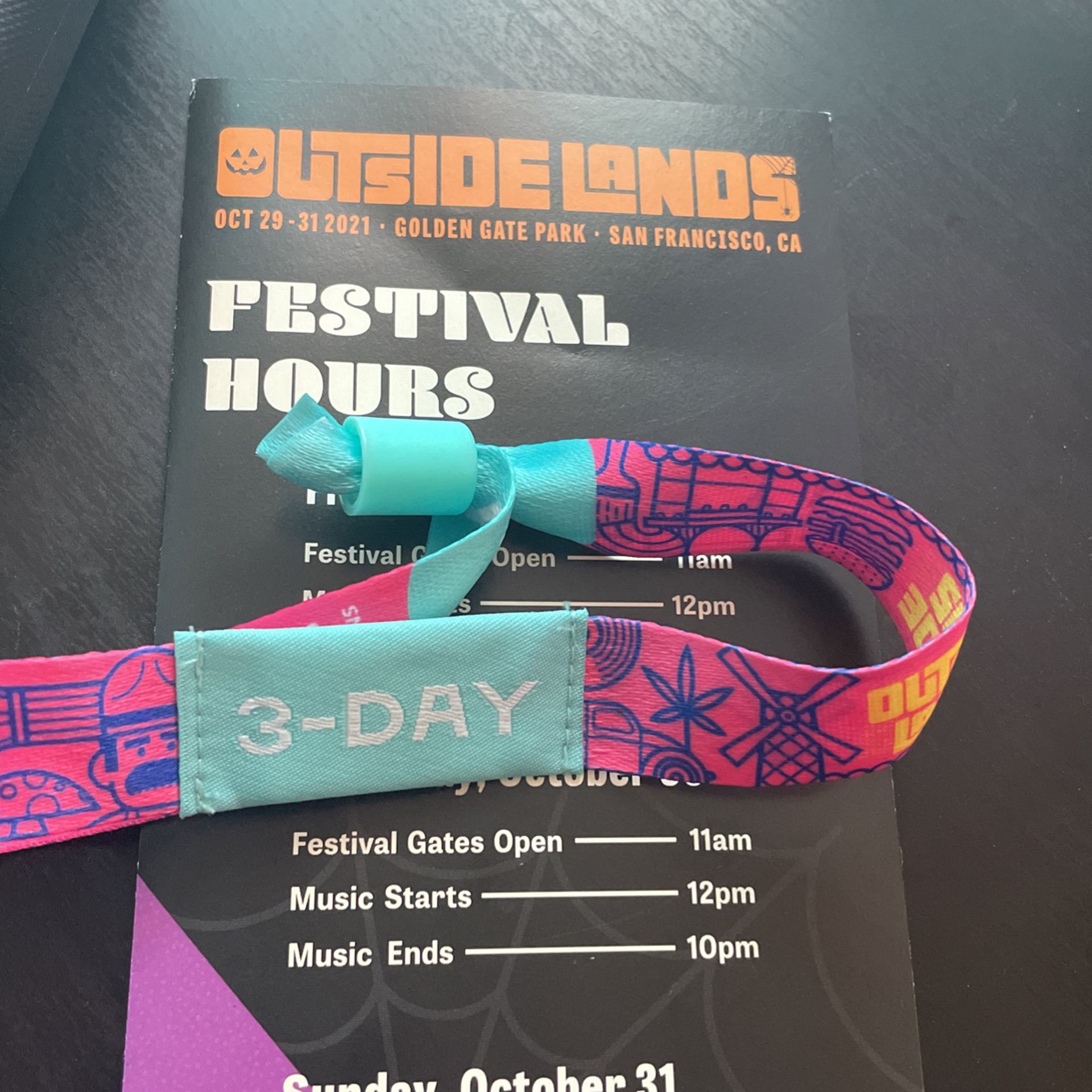 Outside lands 3 Day Pass