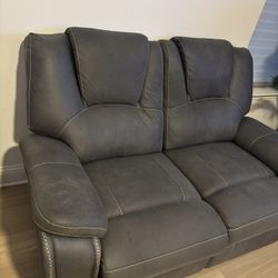Two Grey Couches 