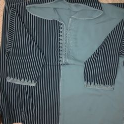 Blue Moroccan Jelaba sizeM/L.Used Once