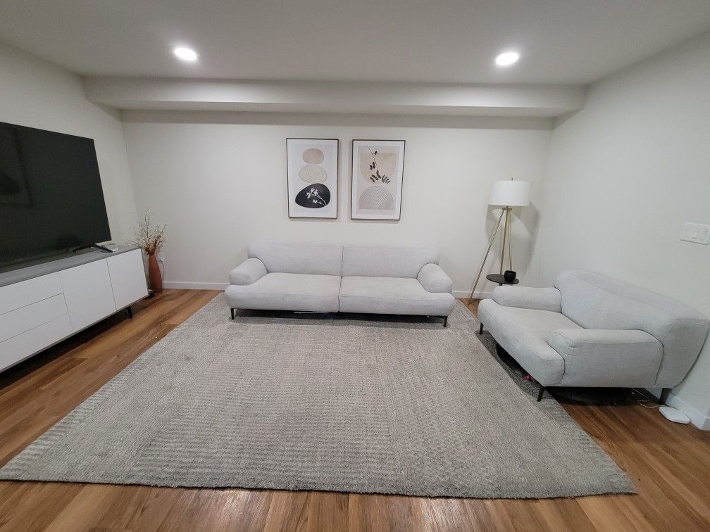 Article Sofa and Lounge chair Heather Grey