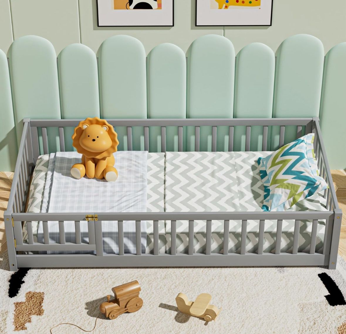 Twin Floor Bed For Children