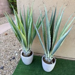 Target Faux Agave Potted Outdoor Plant - Set Of 2