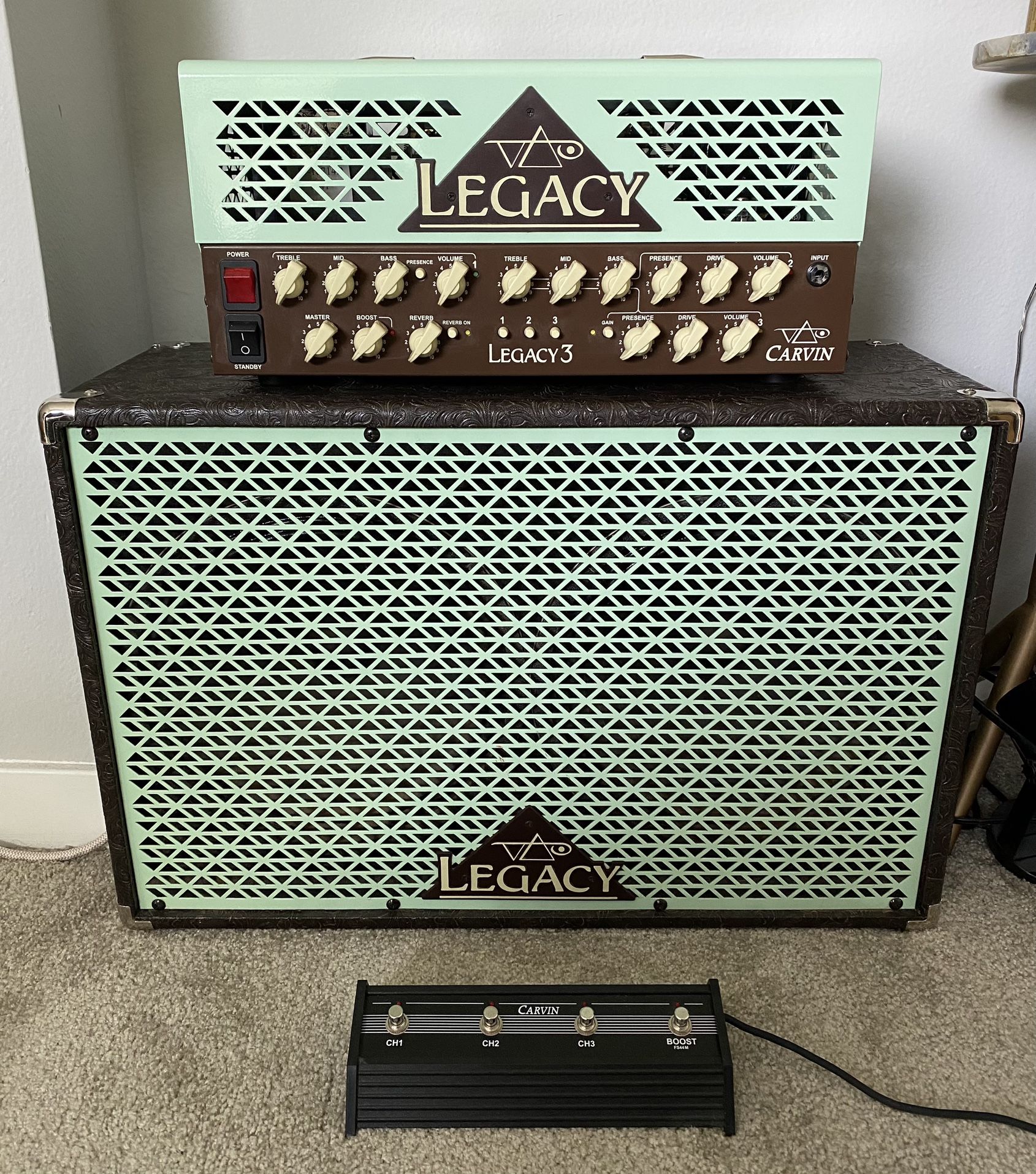 Carvin Steve Vai ‘Legacy 3’ Head & 212 Cab 3-Channel Tube Amp - Mint!