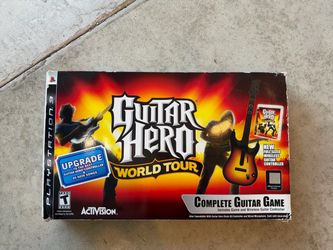 Guitar Hero World Tour PS3 Complete Guitar Game Bundle – Original Box