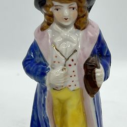 VTG OCCUPIED JAPAN PORCELAIN VICTORIAN FANCY MAN FIGURINE HAND PAINTED EUC 4”
