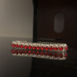 red sliver bracelet