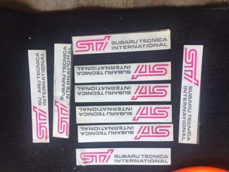 Subaru STI stickers