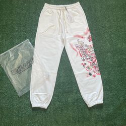 Womens White Valley Forever Flag Print Sweatpants
