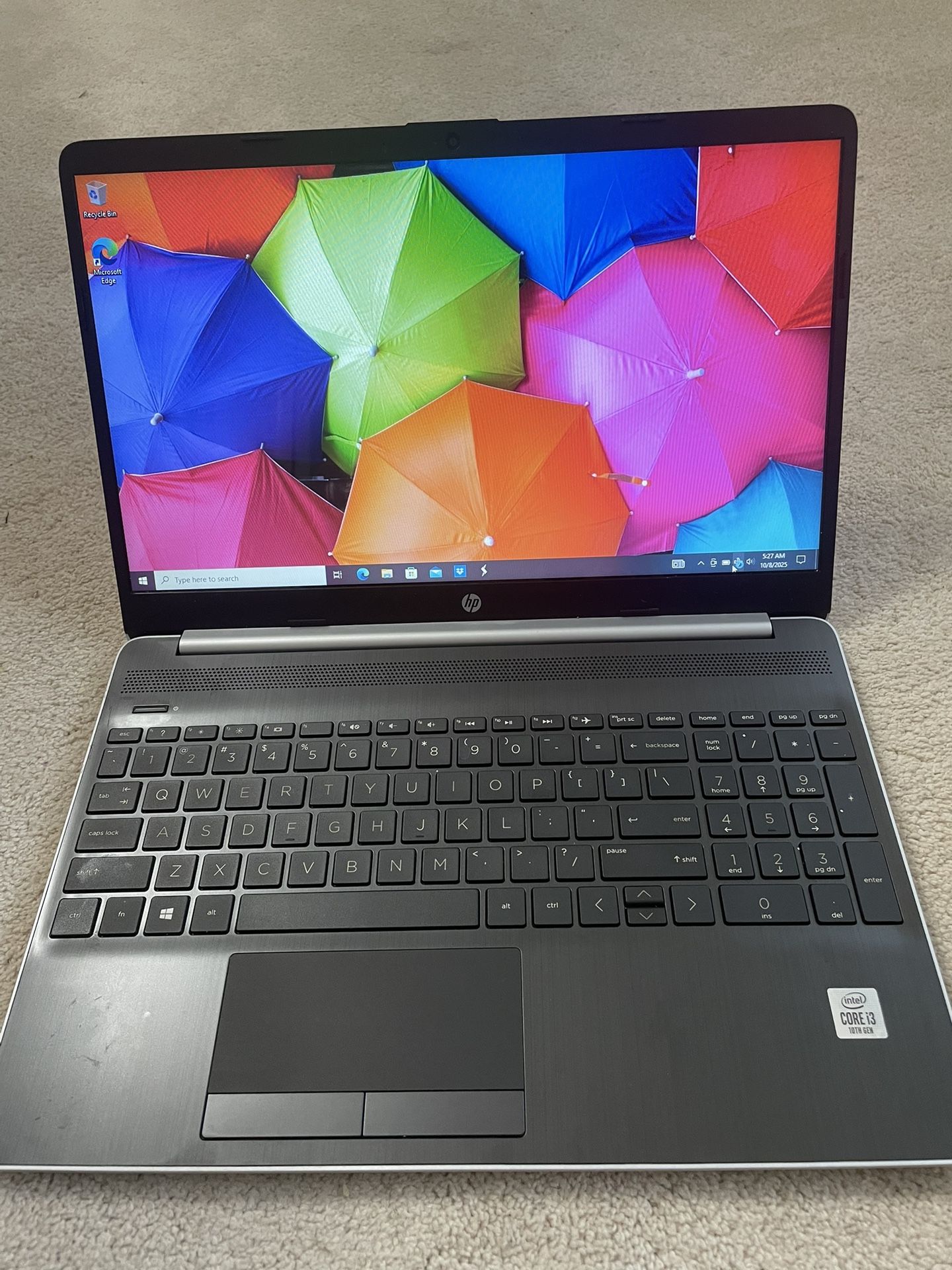 HP Laptop 15 8GB RAM.    1TB 