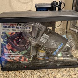 Aquarium/ Fish Tank w/ Supplies Bundle - 3 gallon