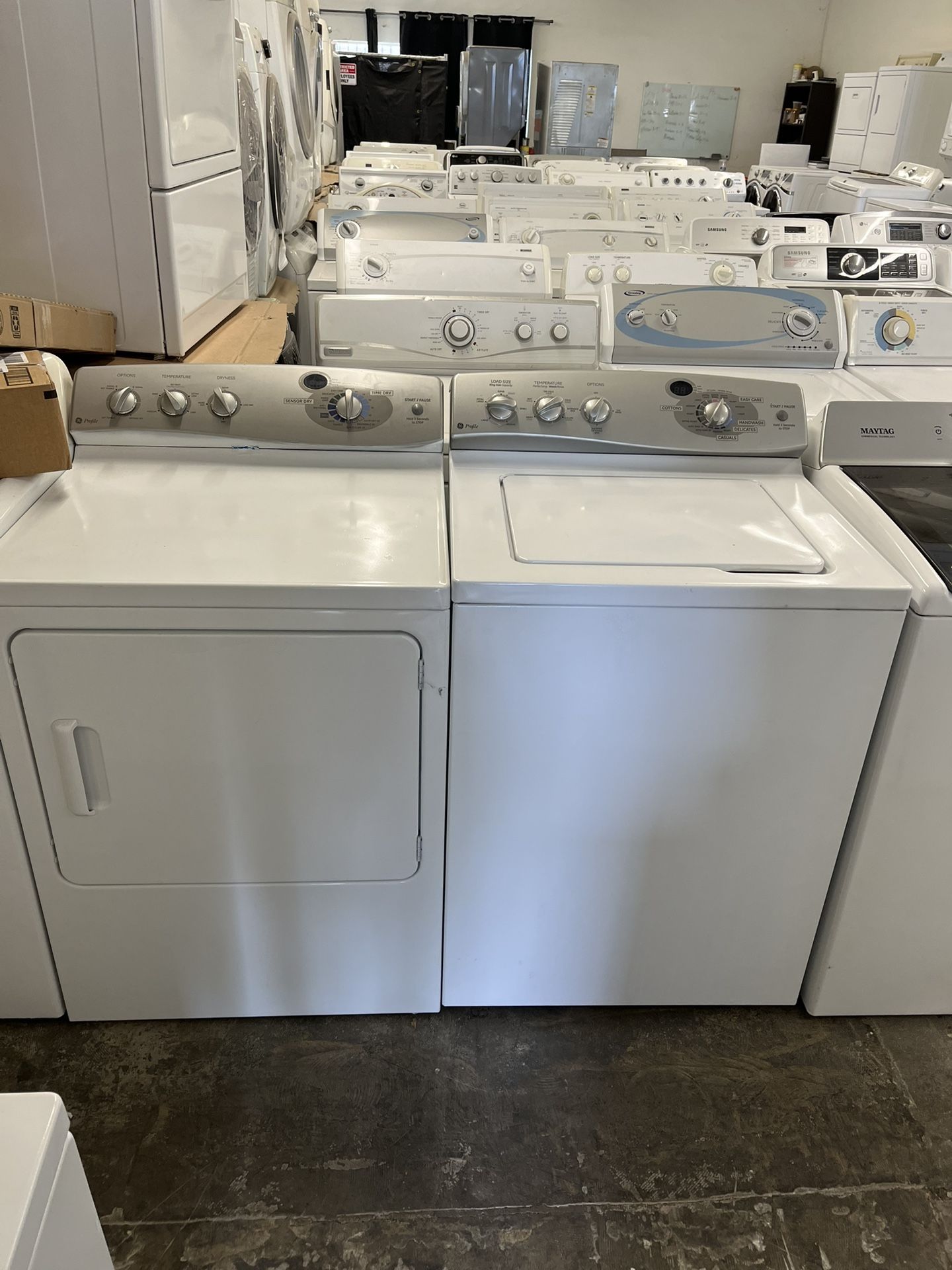 Used GE Washer And Gas Dryer 