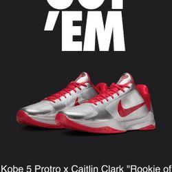 Kobe 5 Protro X Caitlin Clark "Rookie of the Year"