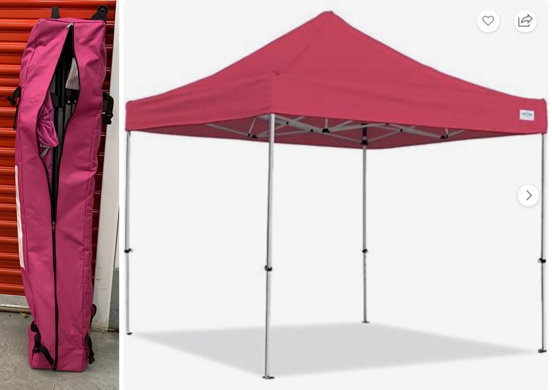 🧨 ACADEMY 10 ft. x 10 ft. Pink Outdoor Patio Canopy Tent/Gazebo... Value $110... 🚚MOVING OUT OF STORAGE📦