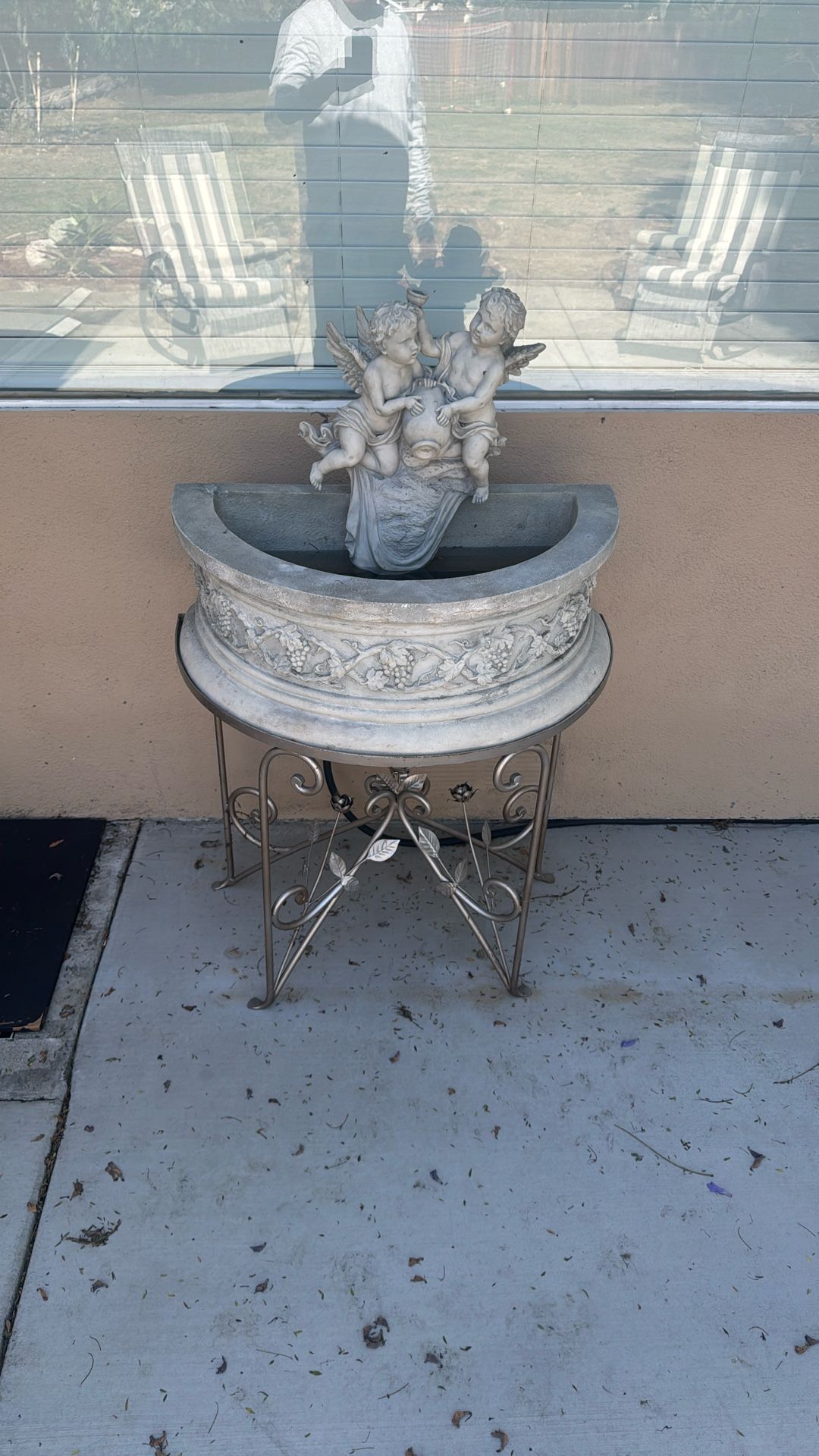 Outdoor Angel Fountain