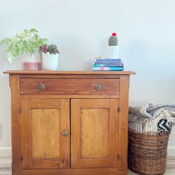 Antique Pine Sideboard Or Side Table