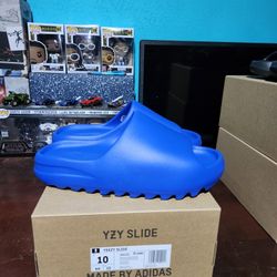Adidas Yeezy Slides Azure Deadstock! Nike Adidas Jordan Yeezy 100% Authentic 
