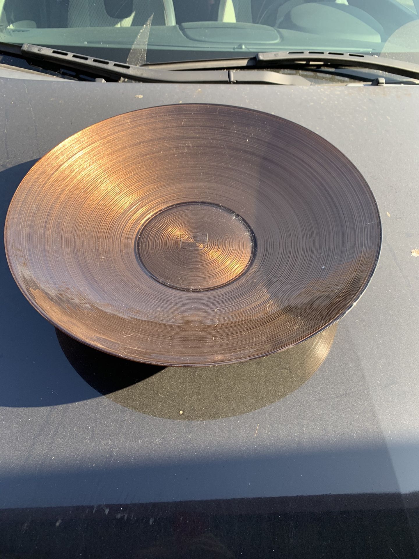 Large brown decor bowl