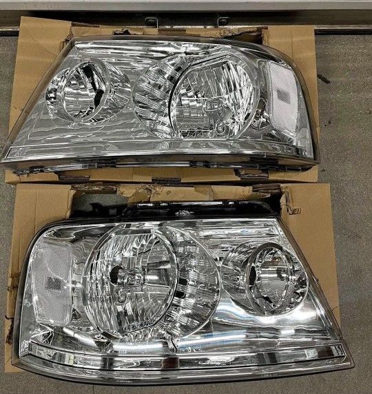 04-08 Ford F150 Chrome Headlights